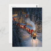 Vintager Zug Postkarte (Vorne/Hinten)