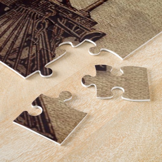 Vintager Zug und alte Eisenbahn Puzzle (Seite)