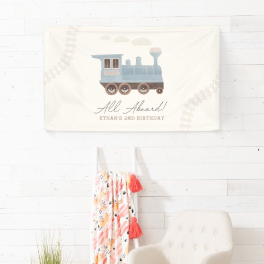 Vintager Zug zum Geburtstag Banner (Insitu)