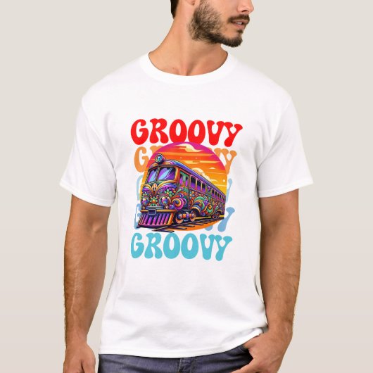 Vintager Züge T-Shirt (Vorderseite)