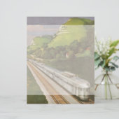 Vintager Zugurlaub, Lokomotive im Land (Stehend Vorderseite)