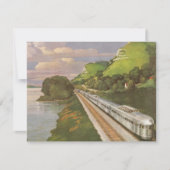 Vintager Zugurlaub, Lokomotive im Land (Vorderseite)