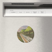 Vintager Zugurlaub, Lokomotive im Land Magnet (In Situ (Geschirrspüler))