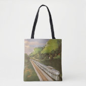 Vintager Zugurlaub, Lokomotive im Land Tasche (Vorderseite)