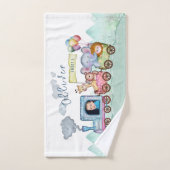 Vintager Zugverkehr Geburtstagswasser Foto Badhandtuch Set (Handtuch)