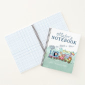 Vintager Zugverkehr Geburtstagswasser Foto Notizblock (Innenseite)