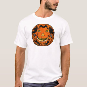 Vintager Zwanzigerjahre Halloween-Jack O'Lantern T-Shirt