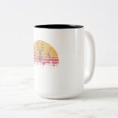 Vintager Zweifarbige Tasse (VorderseiteRechts)