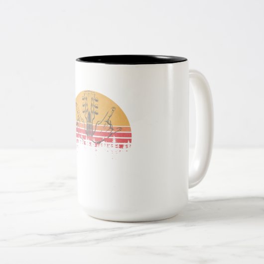 Vintager Zweifarbige Tasse (VorderseiteRechts)