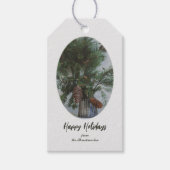 Vintager Zweig der Spruce Geschenkanhänger (Vorderseite)