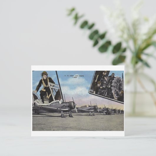 Vintager Zweiter Weltkrieg - Post-Aviation Postkarte (Stehend Vorderseite)