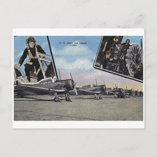 Vintager Zweiter Weltkrieg - Post-Aviation Postkarte (Vorderseite)