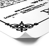 Vintager Zyklus: Coventry Rotary Tricycle Poster (Ecke)