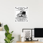 Vintager Zyklus: Coventry Rotary Tricycle Poster (Heimbüro)