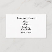 VINTAGER ZYKLUS VISITENKARTE (Rückseite)