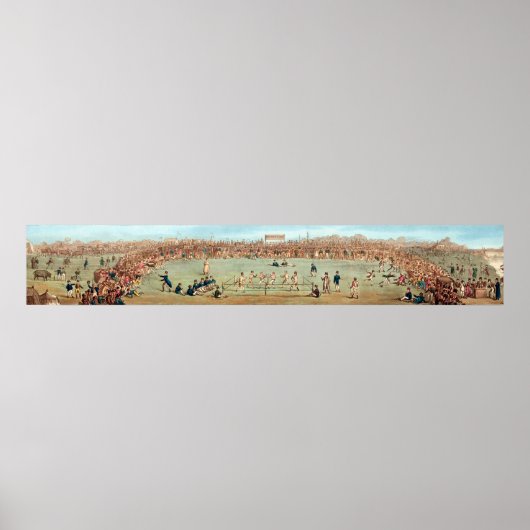 Vintages 1800er Bare Knuckle Boxing Poster (Vorne)