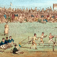 Vintages 1800er Bare Knuckle Boxing Poster