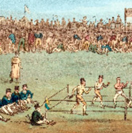 Vintages 1800er Bare Knuckle Boxing Poster