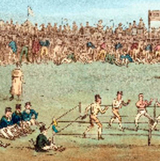 Vintages 1800er Bare Knuckle Boxing Poster