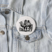 Vintages 1800s Kamel - ägyptische Kamel-Schablone Button (Beispiel)