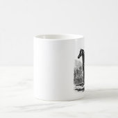 Vintages 1800s Pferd - Morgan-Reiter-Schablone Verwandlungstasse (Mittel)