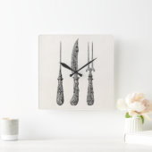 Vintages 1800s quadratische wanduhr (Zuhause)