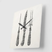 Vintages 1800s quadratische wanduhr (Winkel)