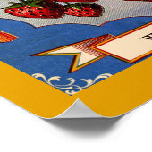 VINTAGES 1868 FRISCHES ETIKETT POSTER (Ecke)