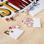 Vintages 1876 Frohe Weihnachtspuzzle Puzzle (Seite)