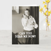 VINTAGES 1900 FOTO TELEFON MANN GEBURTSTAG CARD FU KARTE (Gelbe Blume)