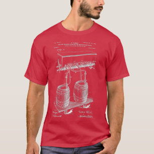 Vintages 1900 Kunsthandwerk Bierfass-Fass-Geschenk T-Shirt