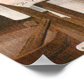 Vintages 1903 Wäschereiwerbung-Plakat Poster (Ecke)