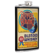 Vintages 1940-WEISSETIKETT Flachmann (Rechts)