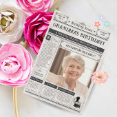 Vintages 1945 Zeitungs-80. Geburtstagspopster Feiertagskarte