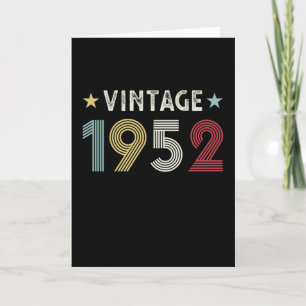 Vintages 1952 70. Geburtstagsgeschenk für 70 Jahre Karte