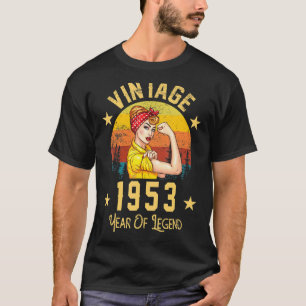 Vintages 1953 Jahr der Vermächtnis Geburtstag 69 T-Shirt