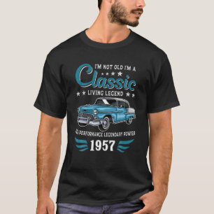 Vintages 1957 Geburtstagsklassikwagen für Legenden T-Shirt