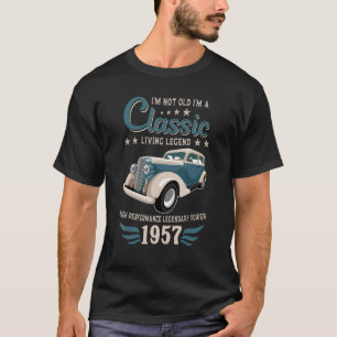 Vintages 1957 Geburtstagskraftwagen für Legenden G T-Shirt