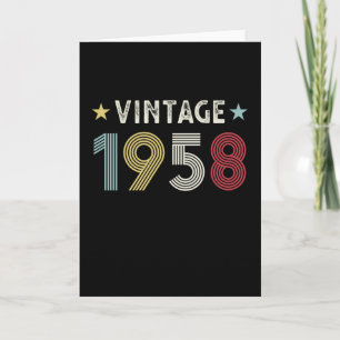 Vintages 1958 70. Geburtstagsgeschenk für 70 Jahre Karte