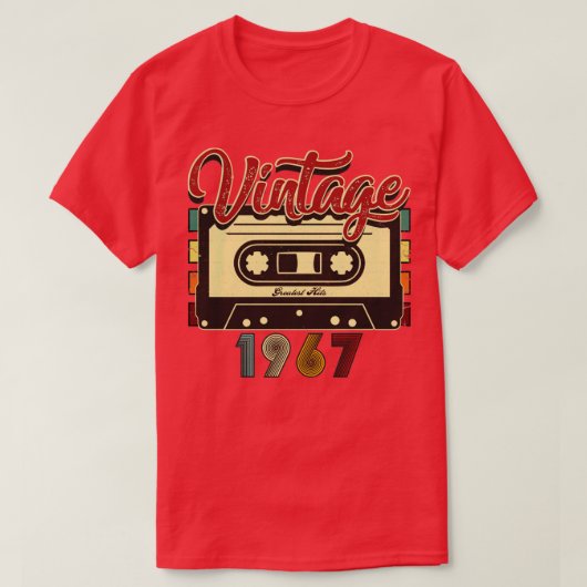Vintages 1967 Bestes Kassettenband T-Shirt (Design vorne)