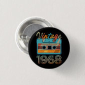 Vintages 1968 Kassettenband Retro 55. Geburtstag 5 Button (Vorne & Hinten)