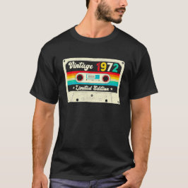 Vintages 1972 50. Geburtstag Retro-Kassettenband 5 T-Shirt