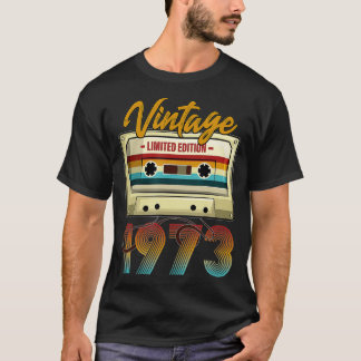 Vintages 1973 49. Geburtstagskassettenband für Män T-Shirt