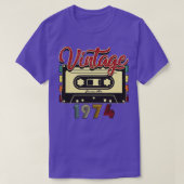 Vintages 1974 Bestes Kassettenband T-Shirt (Design vorne)