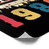 Vintages 1982 Geburtstagskassettenband Poster (Ecke)