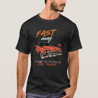 Vintages 1988 Fast Car Graphic T - Shirt Design