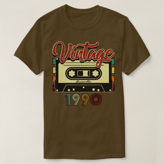 Vintages 1990 Bestes Kassettenband T-Shirt (Design vorne)
