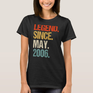 Vintages 2006 17. Geburtstagsretro 17 Jahre alt T-Shirt