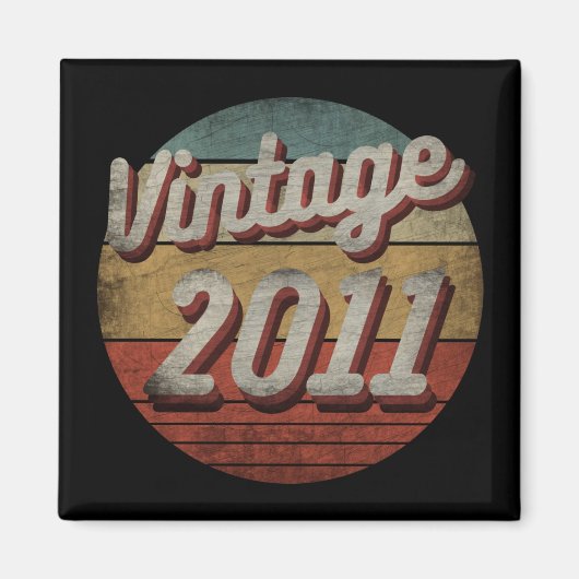 VINTAGES 2011 MÄNNERGESCHENK MAGNET (Vorne)