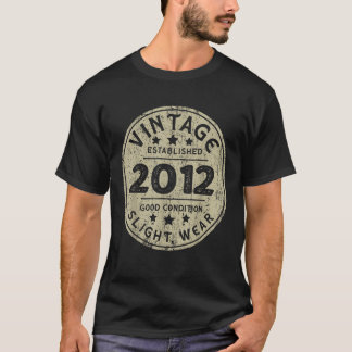 Vintages 2012 10. Geburtstagsparty Retro T-Shirt